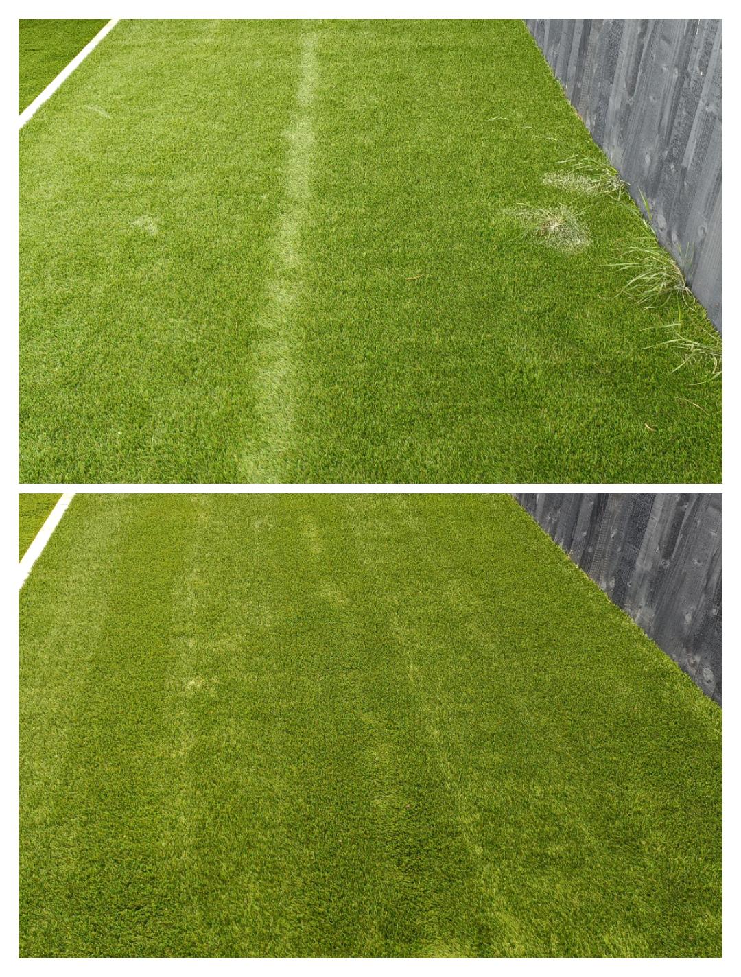 Gutter clearance in progress on a Stockton Heath home